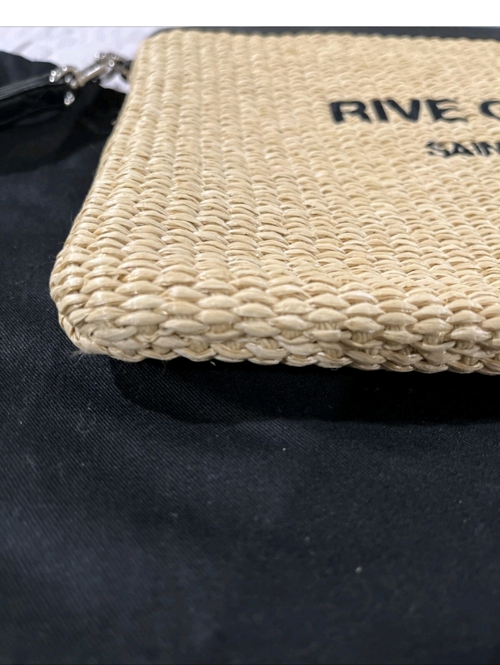 Saint Laurent Rive Gauche Raffia Pouch - Picture 6 of 11
